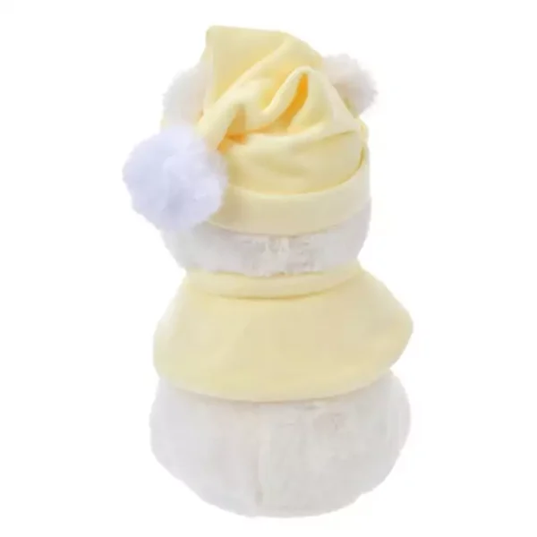 Disney迪士尼｜Plush Toy (S）/ White Pooh Fruit Latte Color Cape 东迪冬日限定水果拿铁色睡衣睡帽斗篷系列可爱角色坐姿毛绒玩偶/公仔/S号｜约28×17×19cm