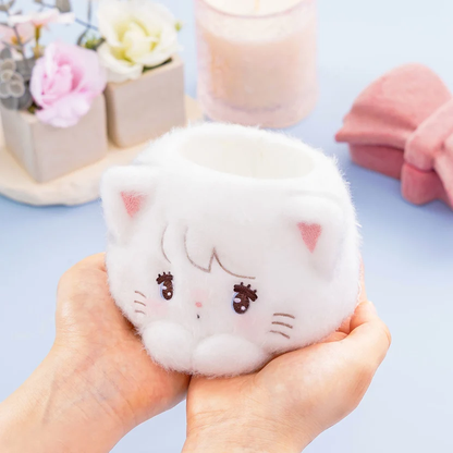 mikko illustrations｜Lil ala mode Fluffy Plush Pen Holder｜H100 x W120 x D120mm approx.