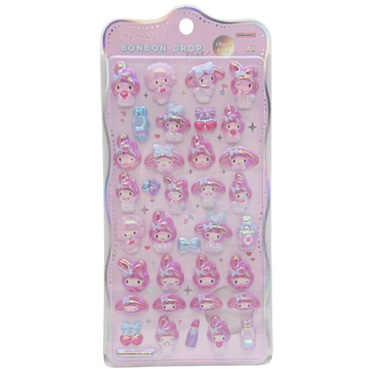 Sanrio｜Bonbon Drop Puffy 3D Stickers｜W95 x H175 x D6mm approx.
