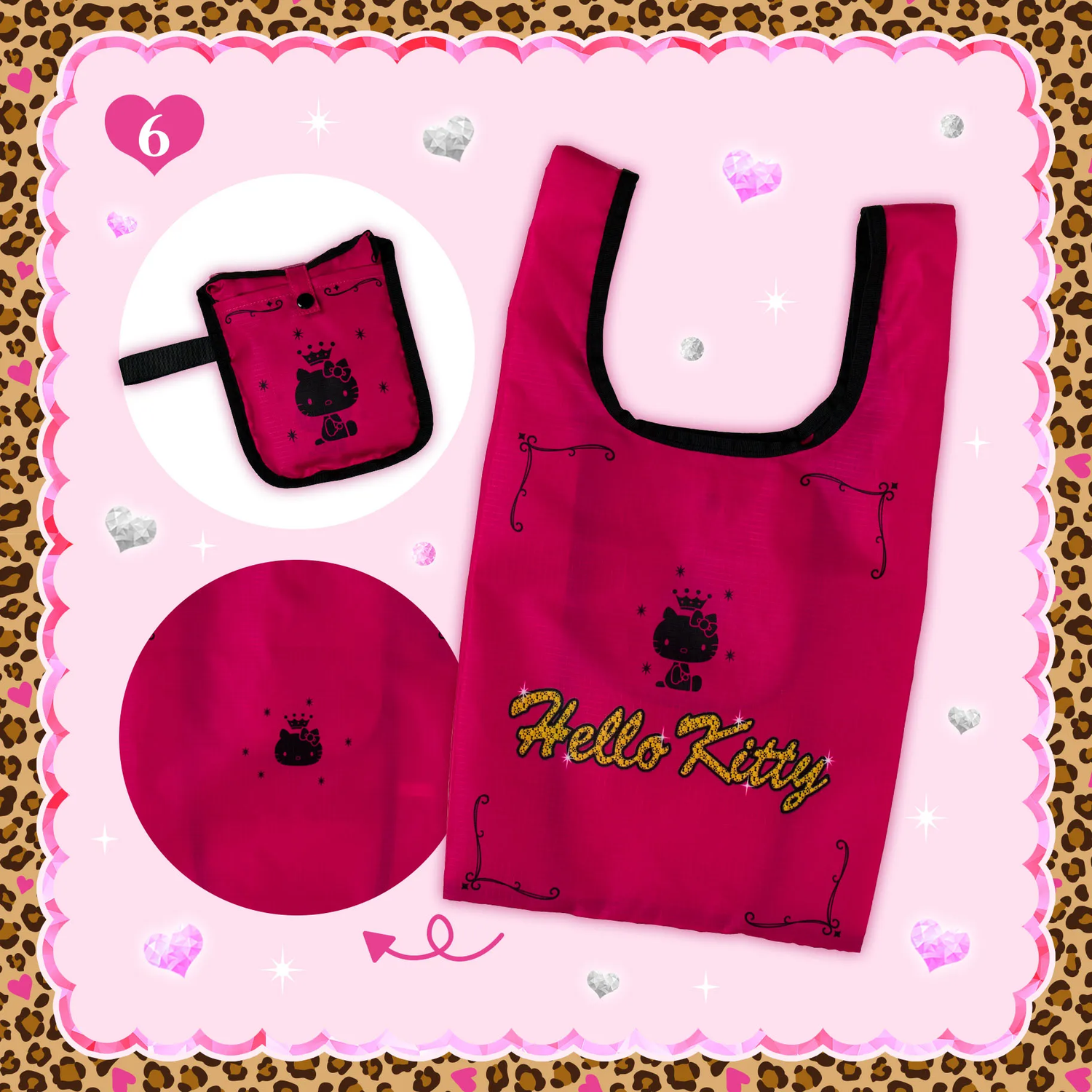 Sanrio｜Maximum Gyaru Style Eco Bag｜W13×D2×H15cm approx.