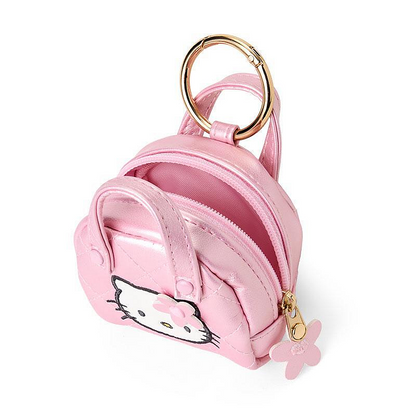 Sanrio三丽鸥｜keychain pouch菱格纹登山扣迷你零钱包挂件/耳机包/包挂｜约7x3x7 cm