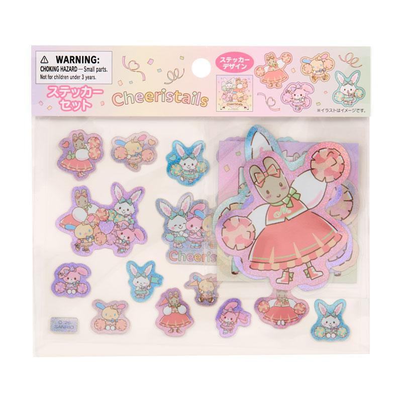 Sanrio｜Cheerleaders cheering everyone on! Cheerleaders Tales Glitter Hologram Sticker Set｜21 pieces