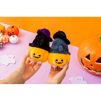 Mofusand｜Killer Whale Nyan Halloween Witch Trick or Treat Mascot Holder /Plush Keychain｜approx.