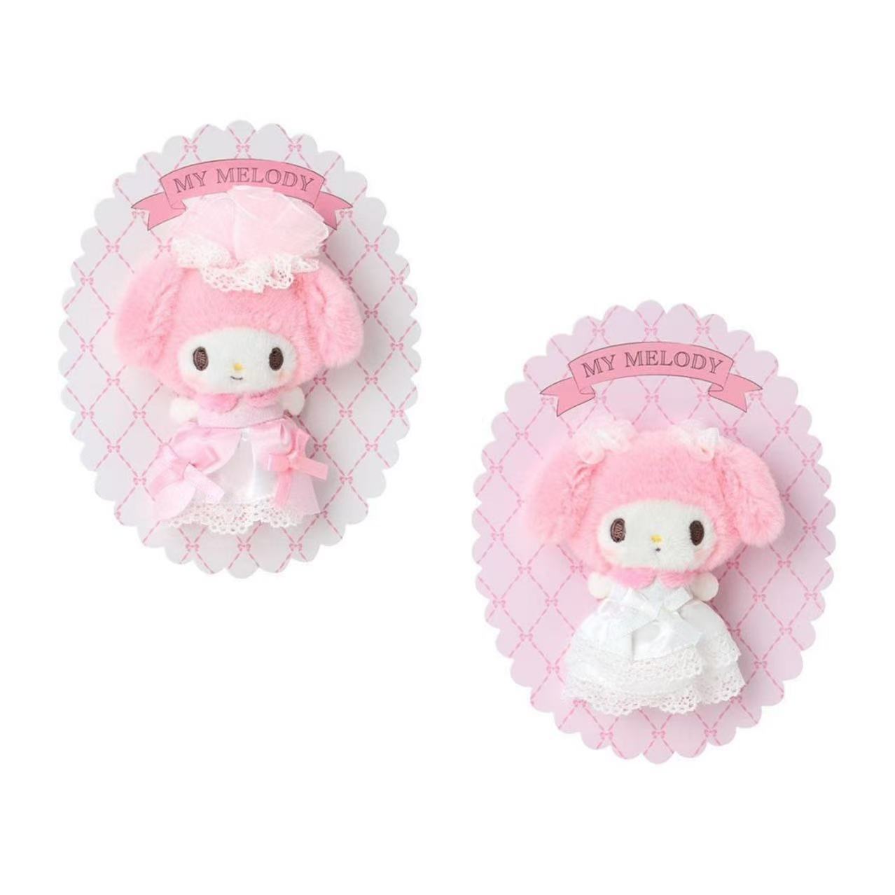 Sanrio｜My Melody Plush Badge Lady Melody｜7.5x4x9 cm approx.