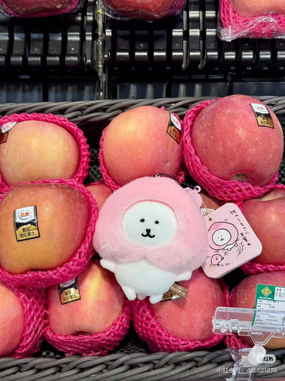 【limit 1】Nagano｜Characters Dance with peaches Mascot Holder /Plush Keychain｜H115×W105×D80mm approx.