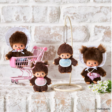 【limit 2】Monchhichi｜Bebichhichi Mascot Holder /Plush Keychain｜H12 x W9 x D5cm approx.