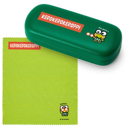 Sanrio｜Everyday Kero Kero Keroppi Frog Glasses Case with Cloth｜15.4×6.5×3.5cm approx.