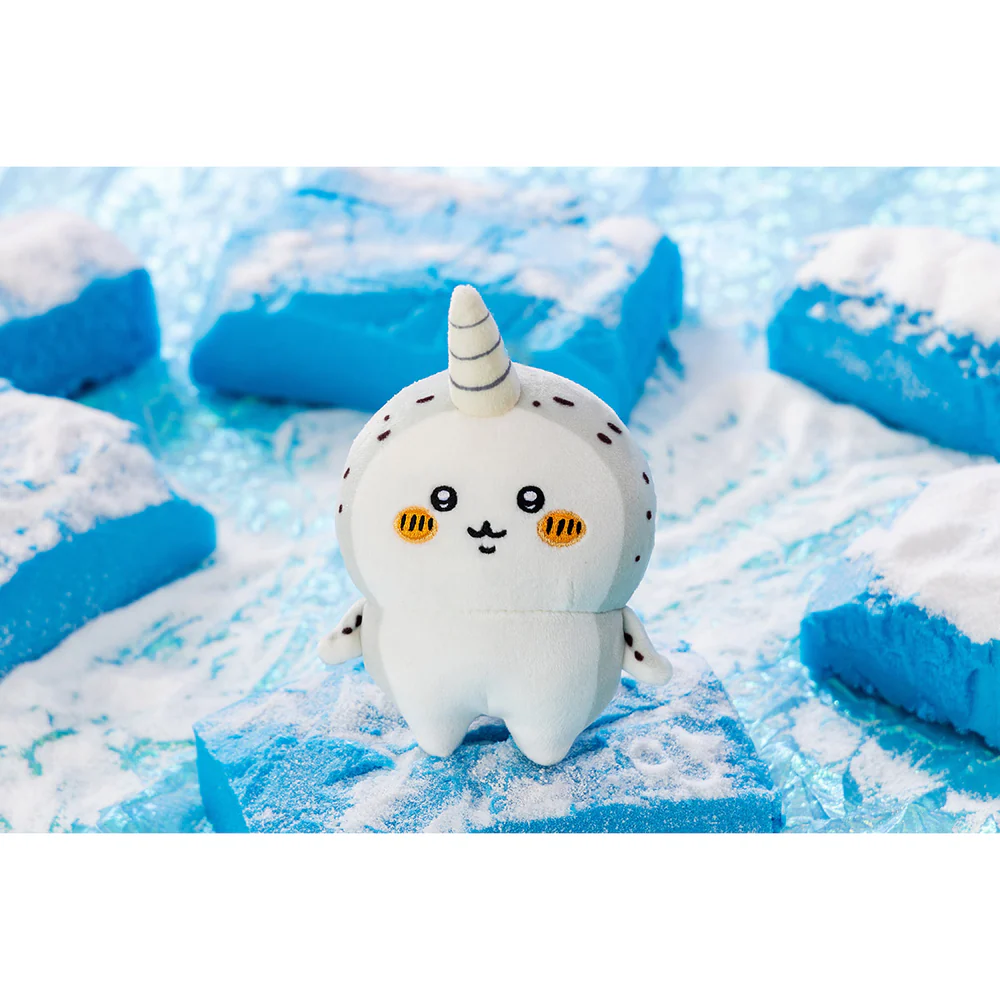 Nagano嘲讽熊｜Characters FRIENDS Mascot (one corner) 独角鲸毛绒挂件/包挂｜约H135×W90×D50mm