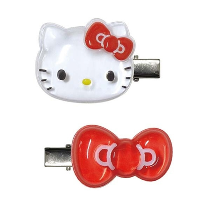 Sanrio｜Hello Kitty Puffy Hair Clips｜H32 x W47 x D9mm approx.