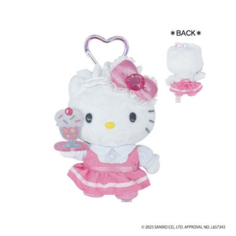 Hello kitty｜Lolita Fashion Mascot Holder /Plush Keychain｜H120 x W85 x D65mm approx.