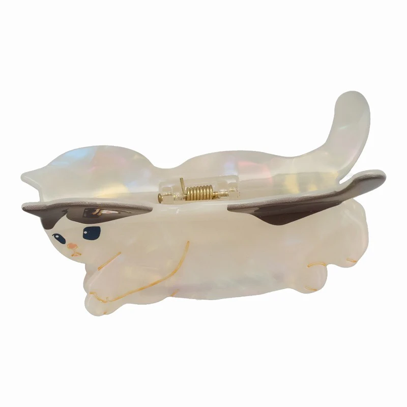 Mofusand｜Pearl Acrylic Hair Claw Clip - Cat｜H60 × W80 × D45mm approx.