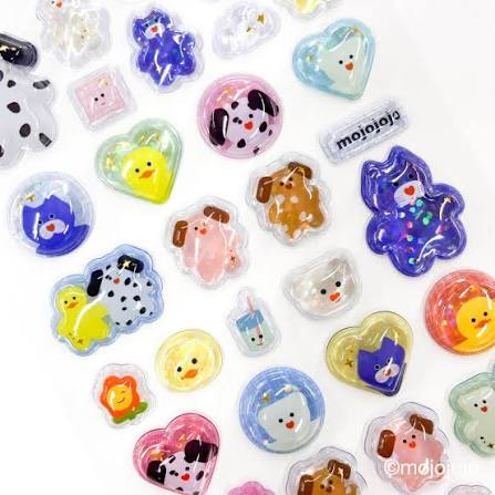 Mojojojo｜Uruchuru POP Illustrations 3D Puffy Stickers｜W95×H200×D7mm approx.