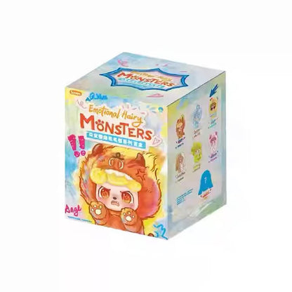 JOTOYS Q.Kid Emotional Hairy Monsters Series Vinyl Plush Keychain Blind Box