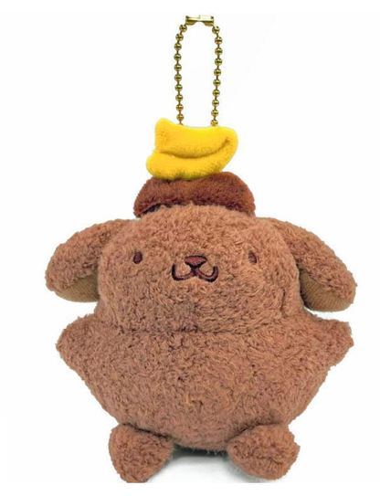 Sanrio｜Pompompurin 30th Anniversary Mascot Holder /Plush Keychain｜12.5×10×8cm approx.