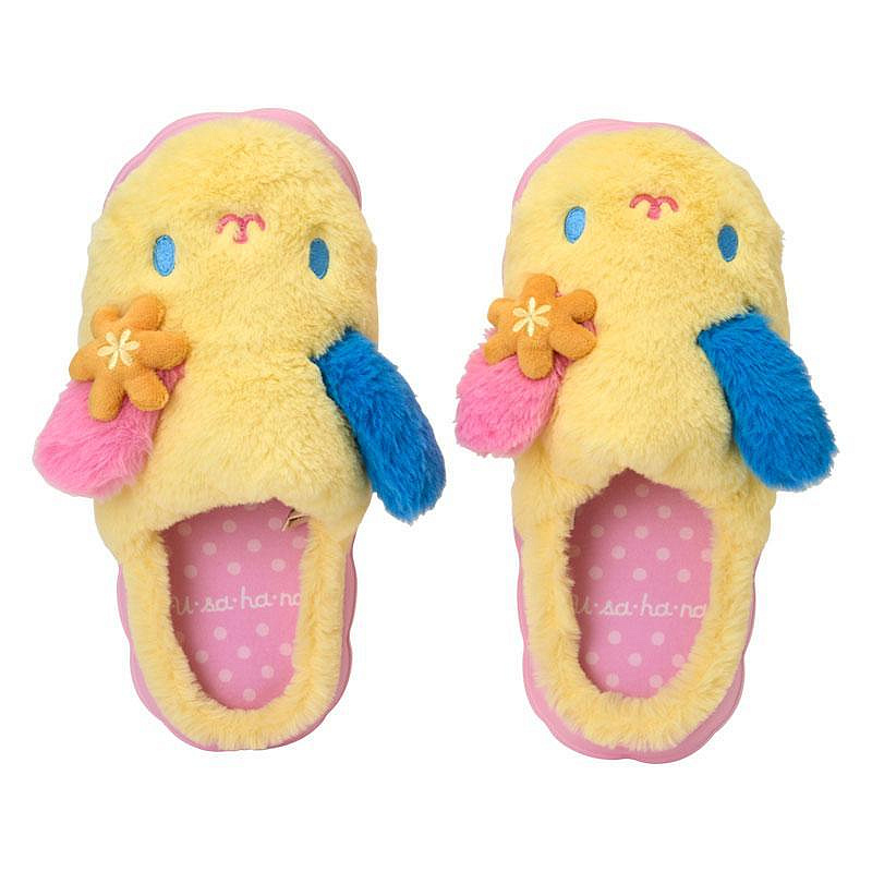 Sanrio｜Face-Shaped Fluffy Room Slippers｜25cm approx.