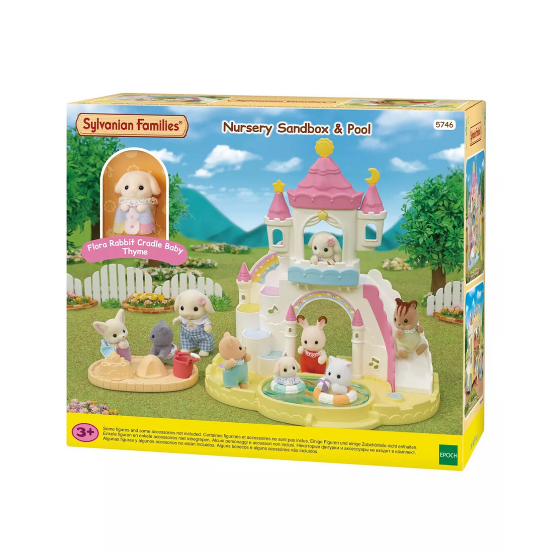 SylvanianFamilies|Nursery Sandbox & Pool/Flora Rabbit-5746