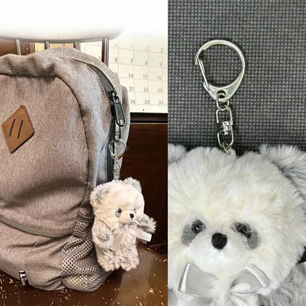 Twin｜Animal Mascot Holder /Plush Keychain｜H12×W8×D4mm approx.