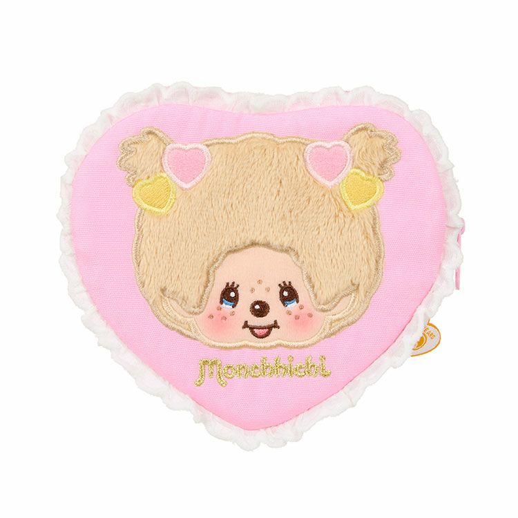 Monchhichi｜Love Happy Angel Pouch｜H13 x W14.5 x D2.5 cm approx.