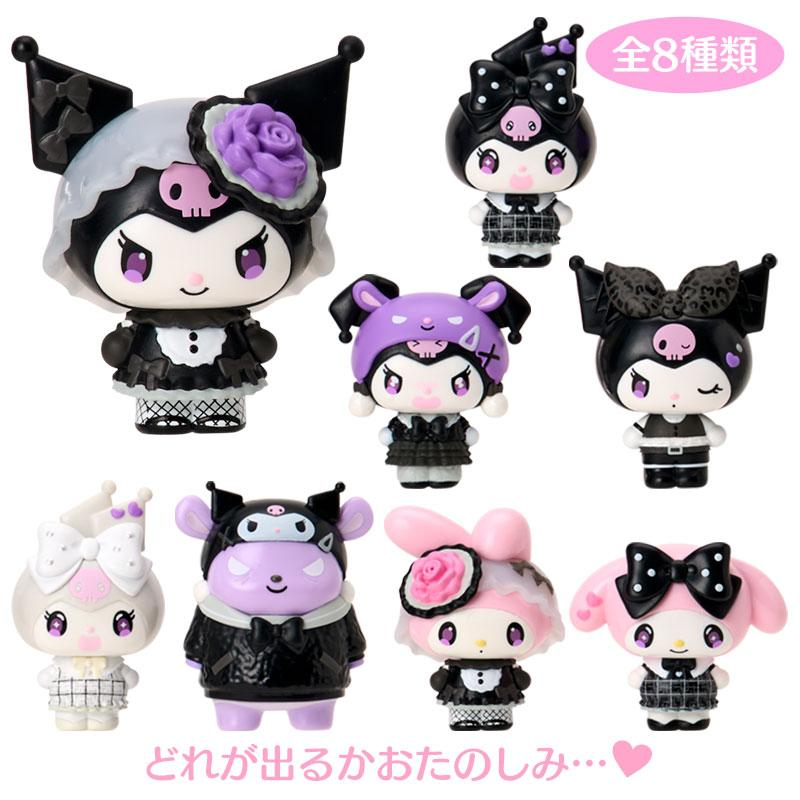 Sanrio｜Monochrome Fashion Series All Black Kuromi &amp; My Melody Secret Mascot mystery bag/blind box/All 8 types｜1pc