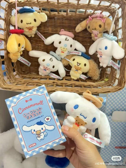Sanrio｜Cinnamoroll with the Bear Plush Keychain mystery bag/blind box/All 8 types｜1pcs