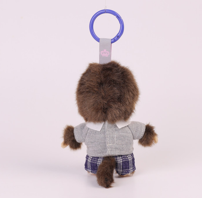 Monchhichi｜Bebichhichi school uniform Mascot Holder /Plush Keychain｜H10cm approx.