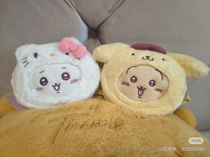 【limit 1】Sanrio｜Chiikawa X Sanrio Characters  Plush Shoulder Bag｜15 x 12.8 x 5cm approx.