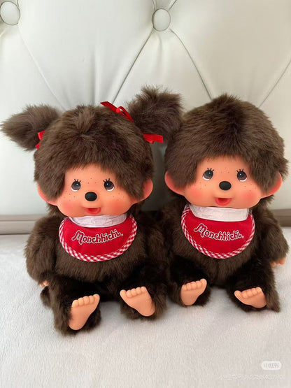 Monchhichi｜Premium Standard Brown Sitting Plush Dolls/Plush Toy｜S/ 19 x 12 x 6 cm approx.