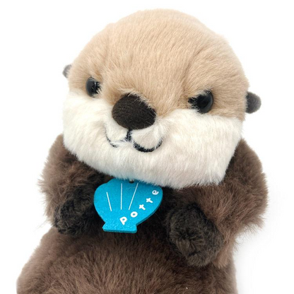 potte｜Animal motif stuffed sea otter Plush Dolls/PlushToy｜W9 x H9 x D16cm approx.