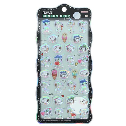Snoopy｜Peanuts Bonbon Drop Seal 3D Sticker｜95×200×7mm approx.