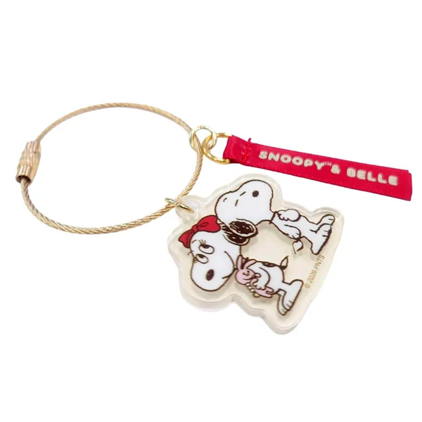 Snoopy｜Peanuts  50th Anniversary Wire Keyring Charm mystery bag/blind box/All 8 types｜1pc