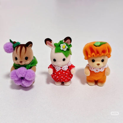【还有补货，限购1】SylvanianFamilies森贝儿家族｜Baby Trio Fruit Set Doll Calico Critters Epoch 水果变装宝宝套盒/葡萄草莓橘子