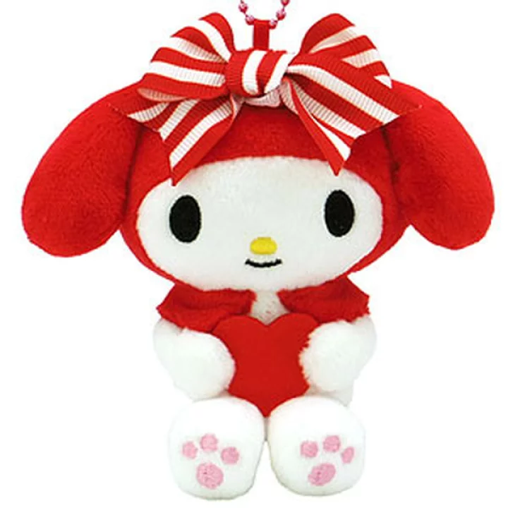 Sanrio｜My Melody 50th Anniversary  Mascot Holder /Plush Keychain｜H11.5 x W11 x D6cm approx.