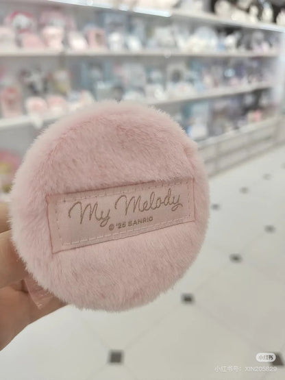 Sanrio三丽鸥｜My Melody Birthday 50th Anniversary Princess Ribbon Mirror美乐蒂50周年生日粉桃甜心系列毛茸茸脸型折叠化妆镜/正反面都可爱