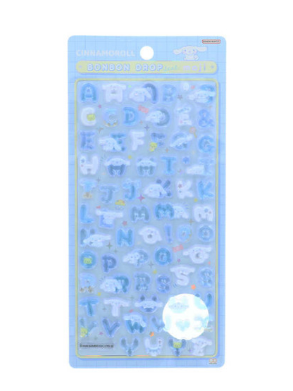 Sanrio｜Moji Standard Bonbon Drop Puffy 3D Stickers｜95×170×5mm approx.