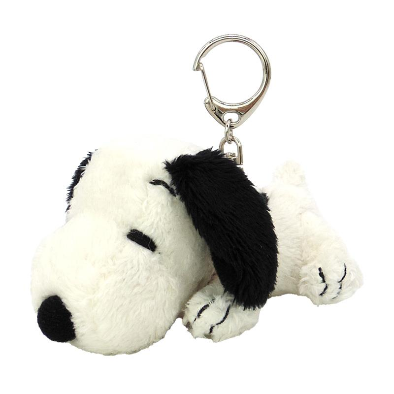 Snoopy史努比｜Mascot Keychain趴趴毛绒玩偶钥匙扣挂件/包挂｜约幅8cm/奥行12cm/高さ6cm