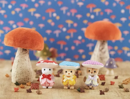 【limit 1】SylvanianFamilies｜Calico Critters Baby Trio-Mushroom Fairy