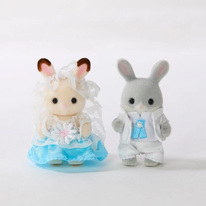 【limit 1】SylvanianFamilies｜Rabbit Baby Pair Set - Lovely Wedding