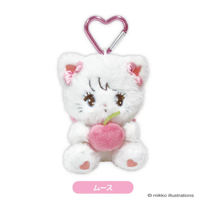 mikko illustrations｜Mascot Holder /Plush Keychain｜ H160 x W100 x D110mm approx.