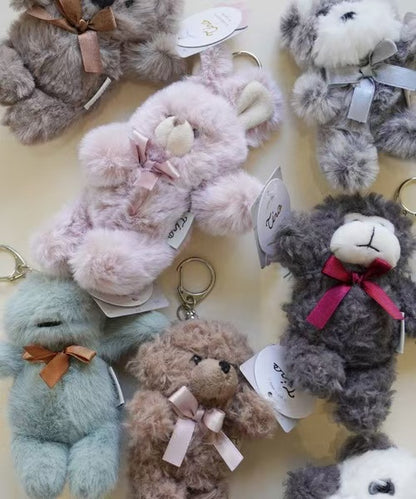 Twin｜Animal Mascot Holder /Plush Keychain｜12x9x6cm approx.