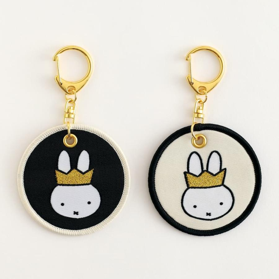Miffy｜70th Anniversary Gold Crown Keychain/Keyring｜ φ62mm approx.
