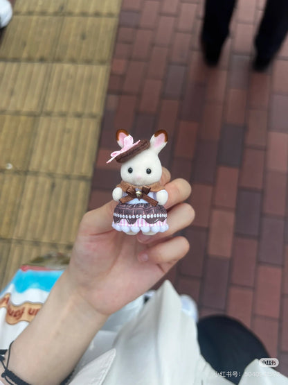 SylvanianFamilies森贝儿家族｜Sweet Chocolate Rabbit Girl &amp; Baby Pair Set情人节限定草莓巧克力兔套盒