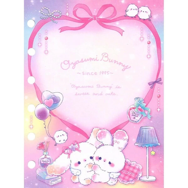 Q-LiA｜6 Hole Sticker Binder Refill｜10 sheets