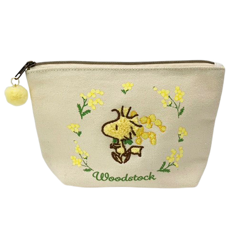 Snoopy｜Peanuts Woodstock Mimosa Pouch ｜ H12 x W19 x D4cm approx.