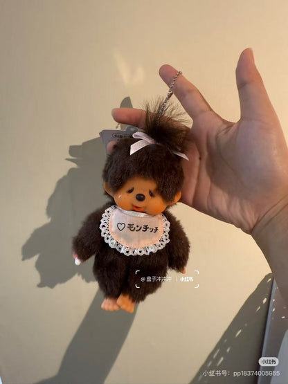 【limit 1】Monchhichi｜Limited Edition Bib Mascot Holder /Plush Keychain