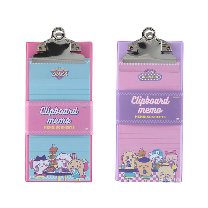 chiikawa｜DINER Mini Clipboard Memo｜50 sheets