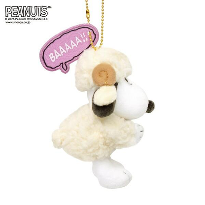 Snoopy｜Peanuts Yoshitoku 2027 Year of the Sheep Mascot Holder /Plush Keychain｜H10cm approx.