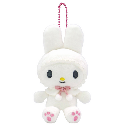 Sanrio｜My Melody 50th Anniversary   Mascot Holder /Plush Keychain｜13×7.5×6cm approx.