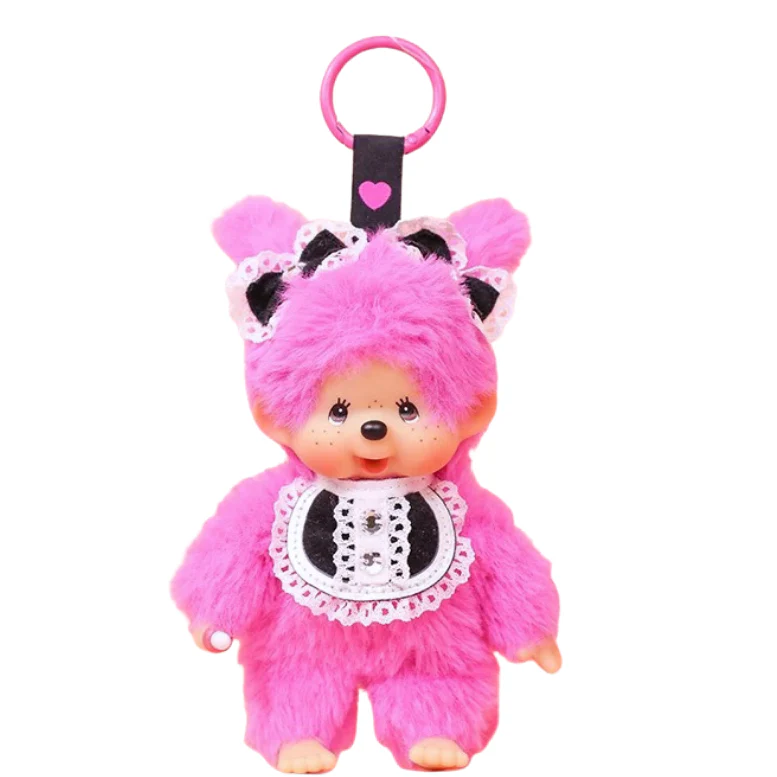 Monchhichi｜Sekiguchi WITH BIB Mascot Holder /Plush Keychain｜H14cmapprox.