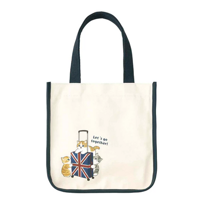 Mofusand｜Mofumofu Journey Lunch Size Mini Tote Bag｜250×250×130mm approx.