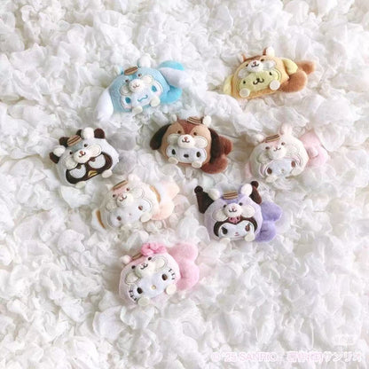 Sanrio｜Squirrel series Characters Plush Badge mystery bag/blind box/All 8 types｜1pcs